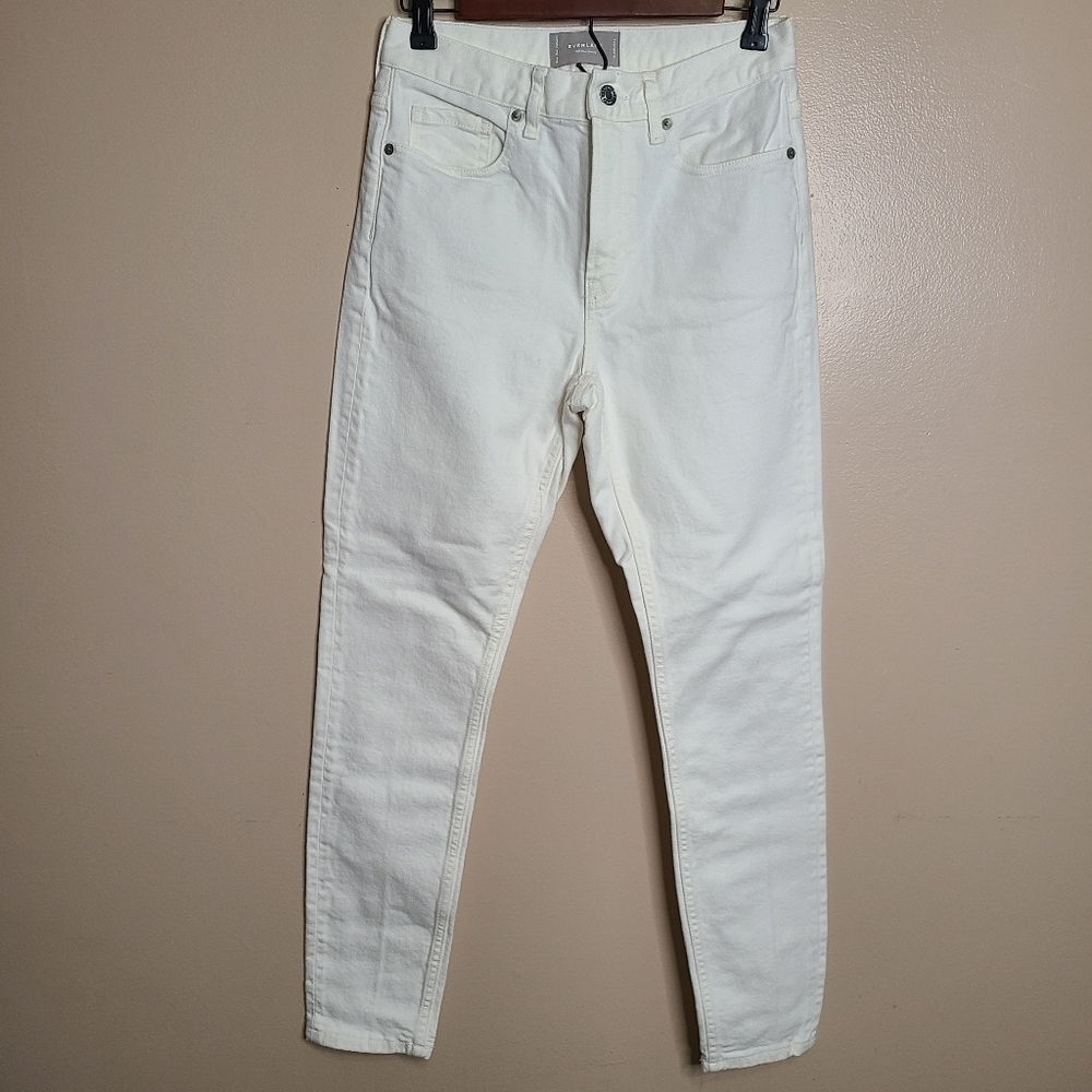 Everlane White High Rise Skinny Jeans